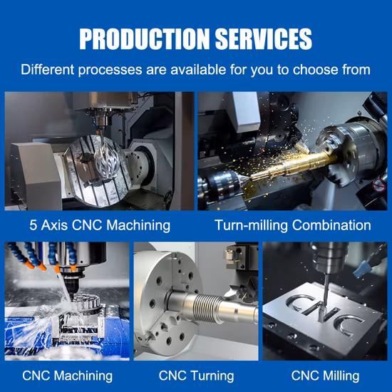 OEM 맞춤형 정밀 5축 CNC 밀링 선반 가공 금속 알루미늄 회전 부품